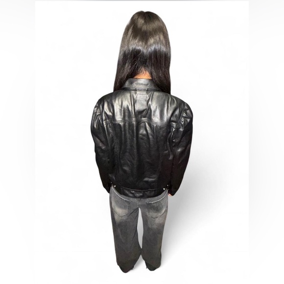 Gap Black Vegan Leather Jacket - Picture 7 of 8